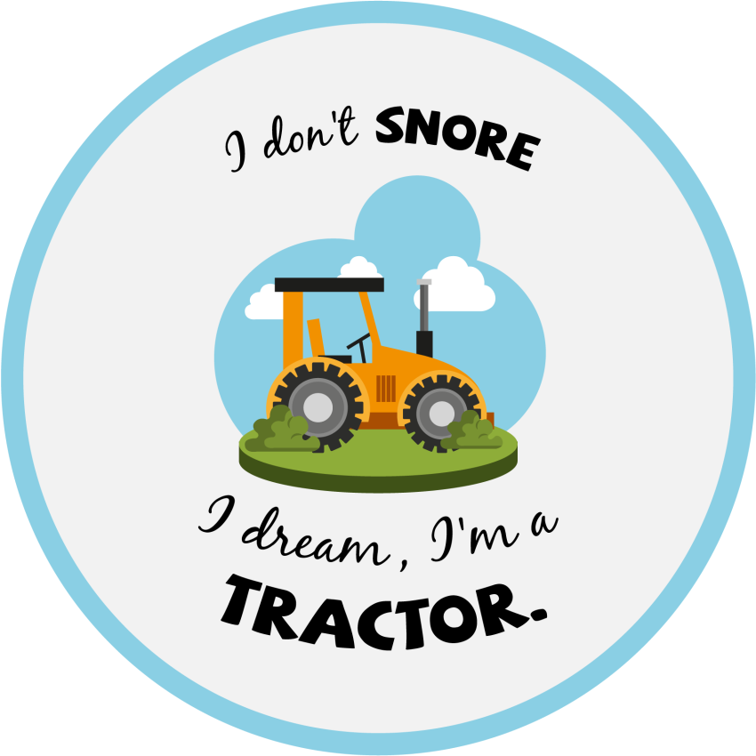 I don't snore, I dream I'm a tractor custom rug - TenStickers