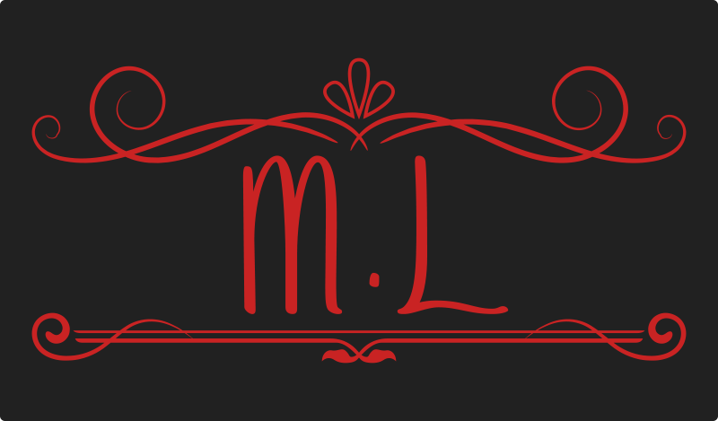 Monogram Elegance custom vinyl carpet - TenStickers