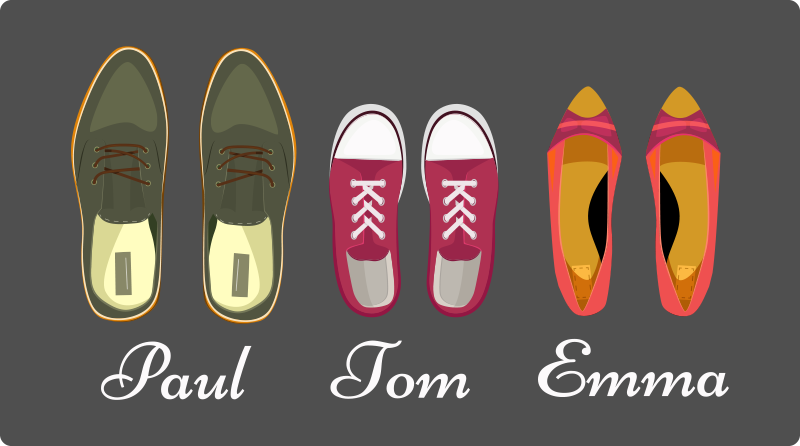 Customizable Footwear custom vinyl carpet - TenStickers