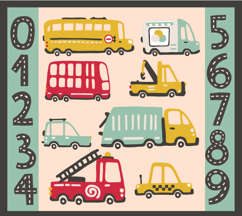 Vehicular Fun kids vinyl carpet - TenStickers