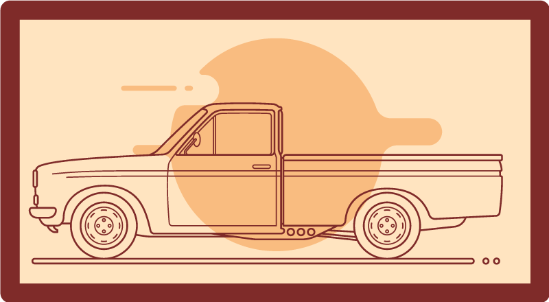 Toy Vehicle Illustration kids vinyl carpet - TenStickers