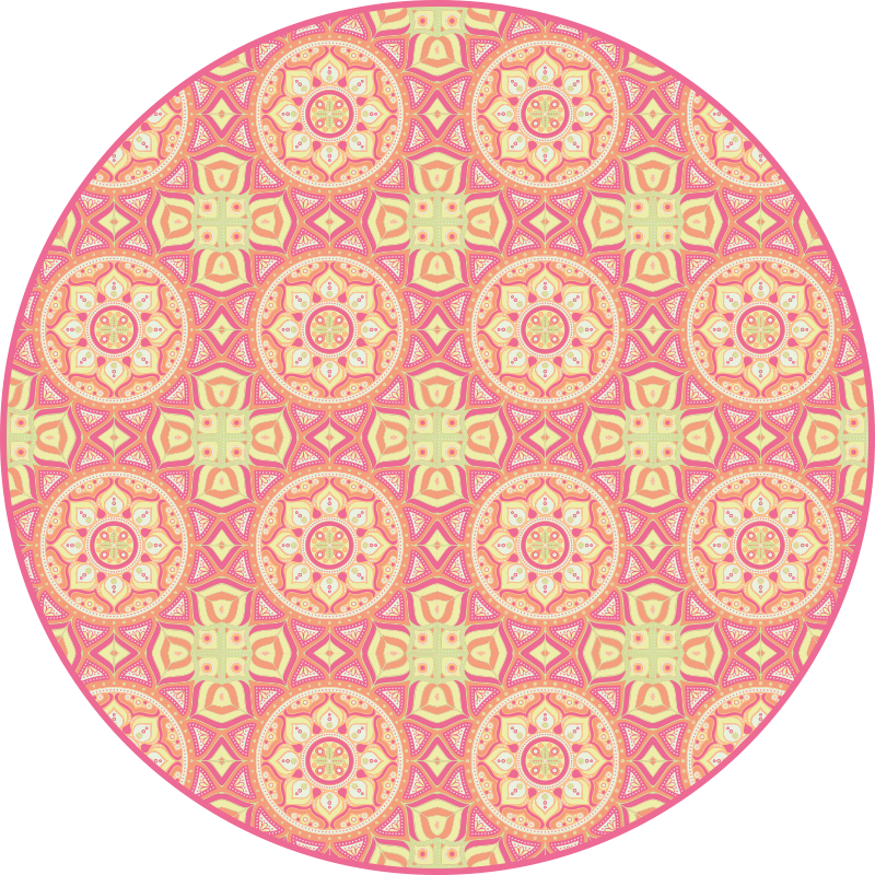 Mandala vinyl carpet mandala design circle - TenStickers