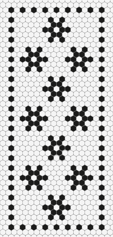 Mosaic Hexagons tile vinyl carpet - TenStickers