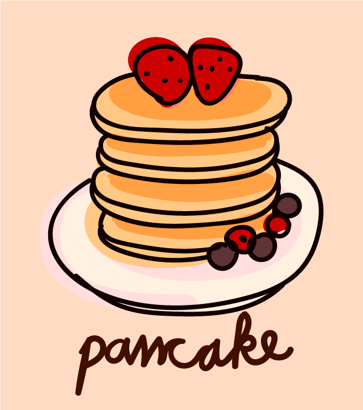 Delicious Pancakes kitchen vinyl carpet - TenStickers