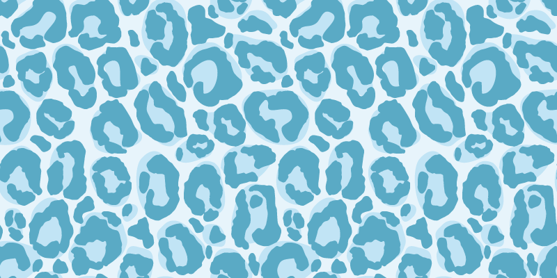 Blue Giraffe Spots animal print vinyl carpet - TenStickers