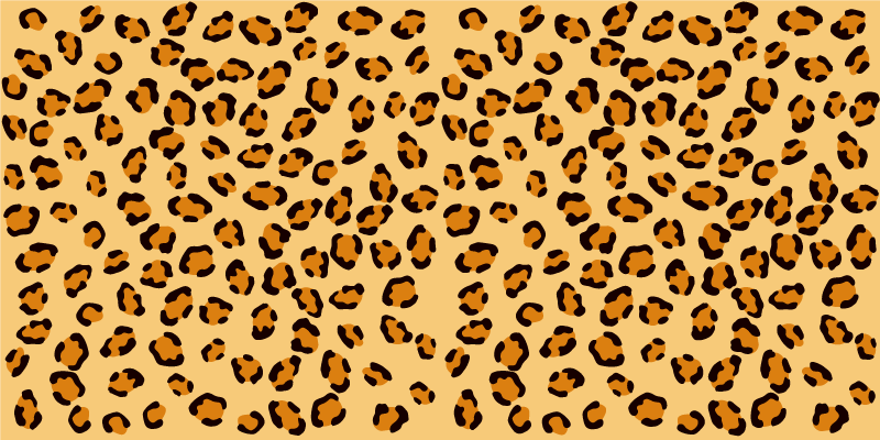 Leopard Spots animal print vinyl carpet - TenStickers