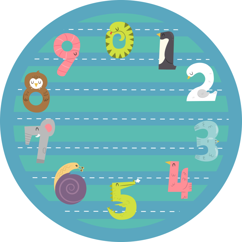 Circular Racetrack kids vinyl carpet - TenStickers