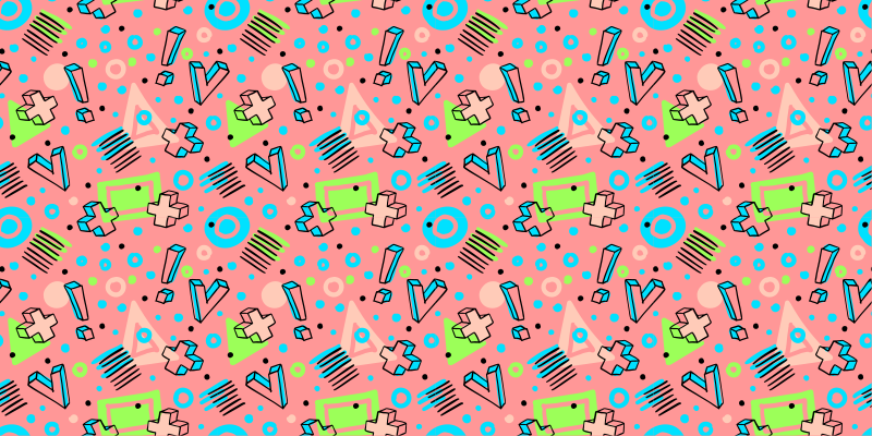 Playful Geometrics kids vinyl carpet - TenStickers