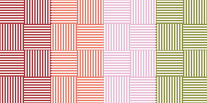 Lined Color Segments striped vinyl carpet - TenStickers