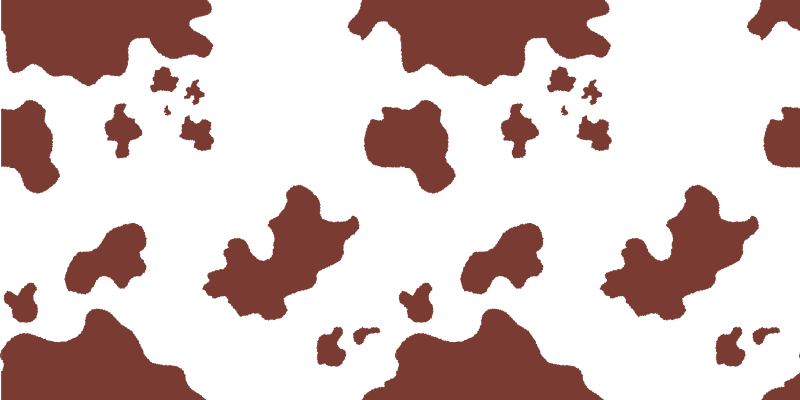 Cowhide Spots animal print vinyl carpet - TenStickers