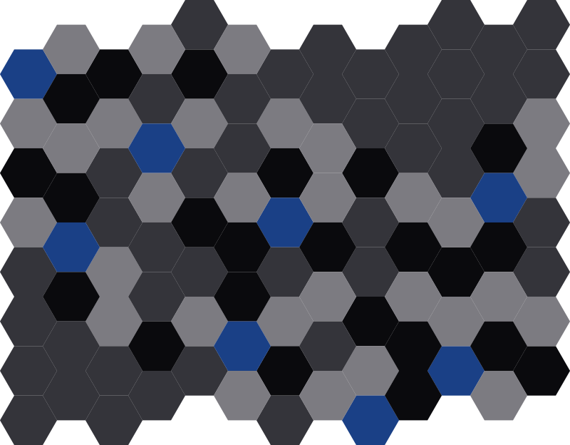 Hexagonal Shades geometric vinyl carpet - TenStickers