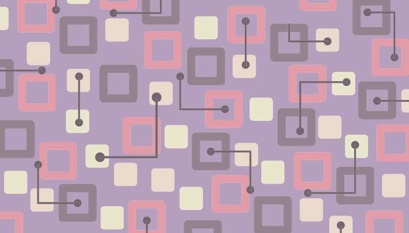 Geometric circuitry geometric vinyl carpet - TenStickers