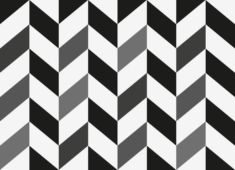 Chevron Contrast geometric vinyl carpet - TenStickers