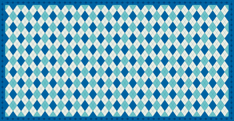 CHECKERED BLUE PATTERN tile vinyl carpet - TenStickers
