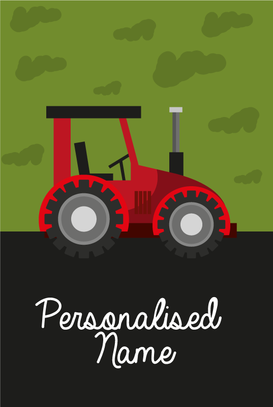 Customized Tractor custom vinyl carpet - TenStickers