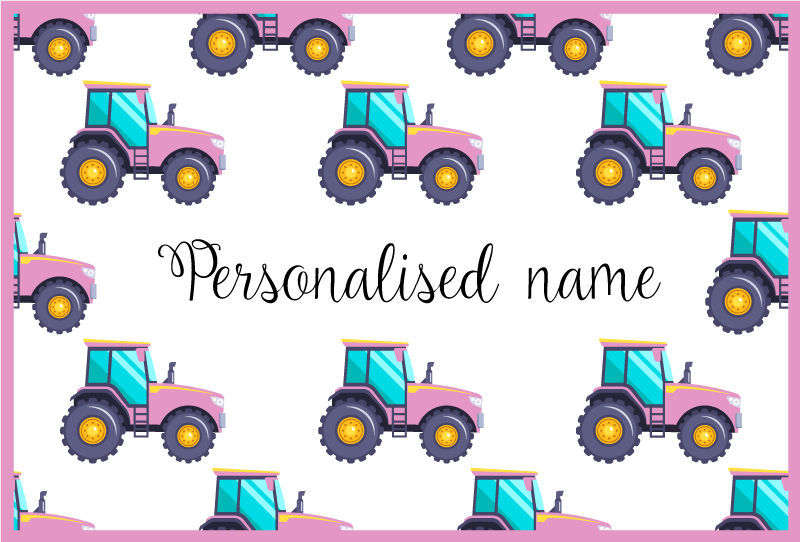 Customizable Tractor custom vinyl carpet - TenStickers