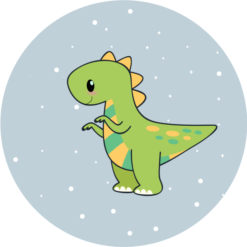 Dinosaur Footwear kids vinyl carpet - TenStickers