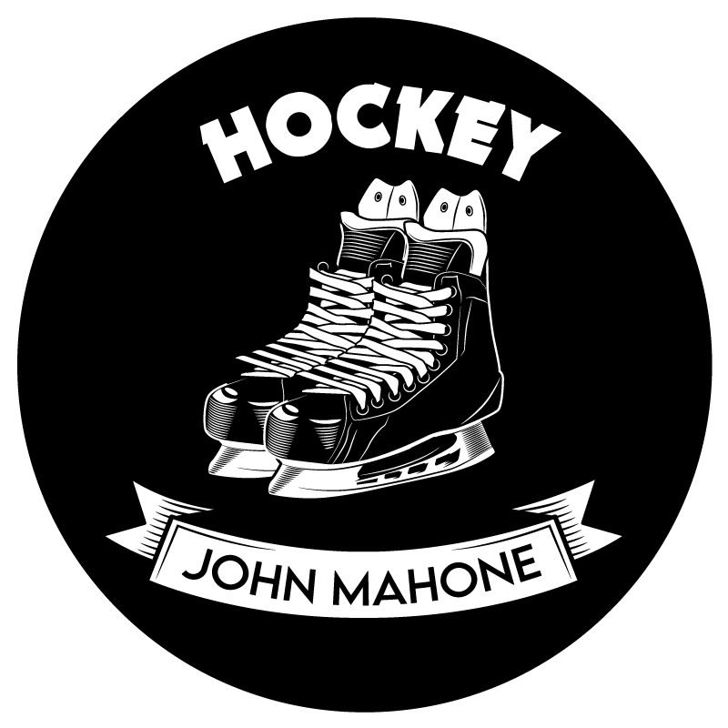 Personalized Hockey Decor custom vinyl carpet - TenStickers