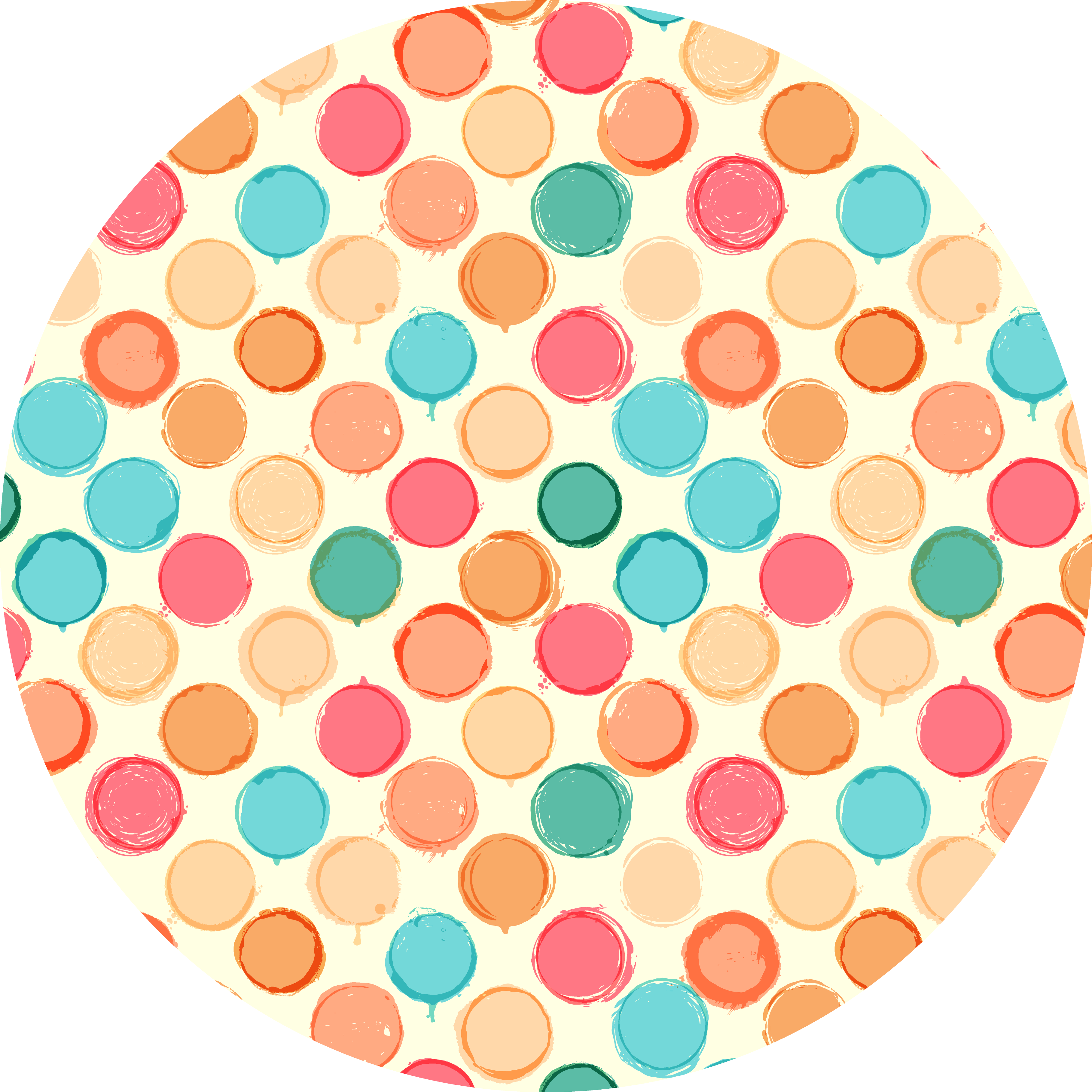 Circular Array geometric vinyl carpet - TenStickers
