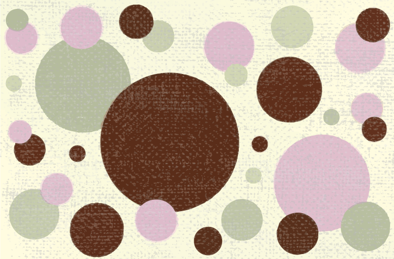 Circular Dots Pattern geometric vinyl carpet - TenStickers