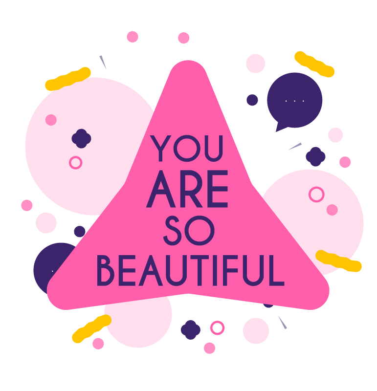 You are so beautiful triangle vinyl rug - TenStickers