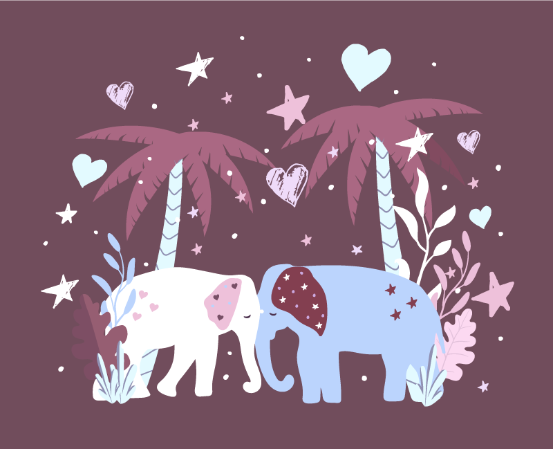 Children's Safari kids vinyl carpet - TenStickers