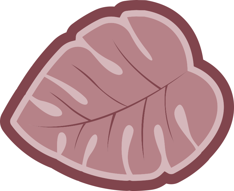 Botanical Leaf Shape floral vinyl carpet - TenStickers