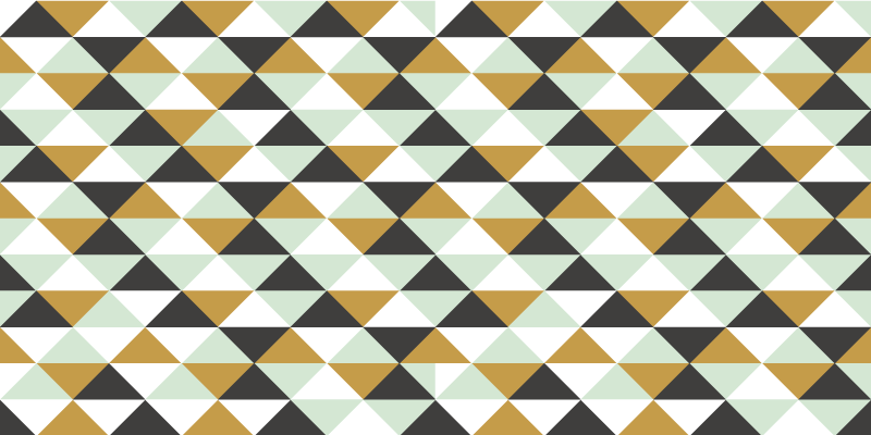 Triangular Mosaic Arrangement geometric vinyl carpet - TenStickers