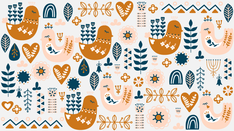 Playful Nursery Patterns kids vinyl carpet - TenStickers