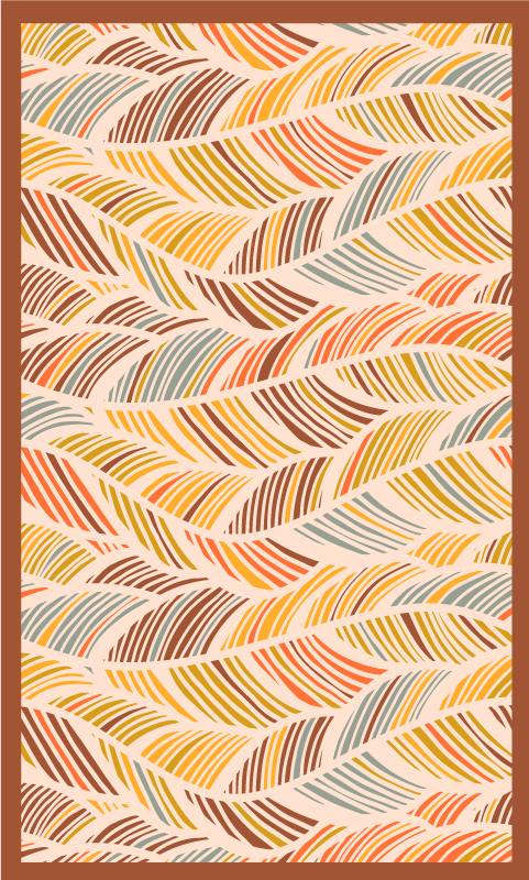 Wavy earth tones nature vinyl carpet - TenStickers