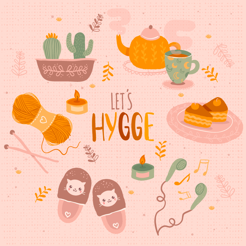 Let's hygge cozy design teen vinyl carpet - TenStickers