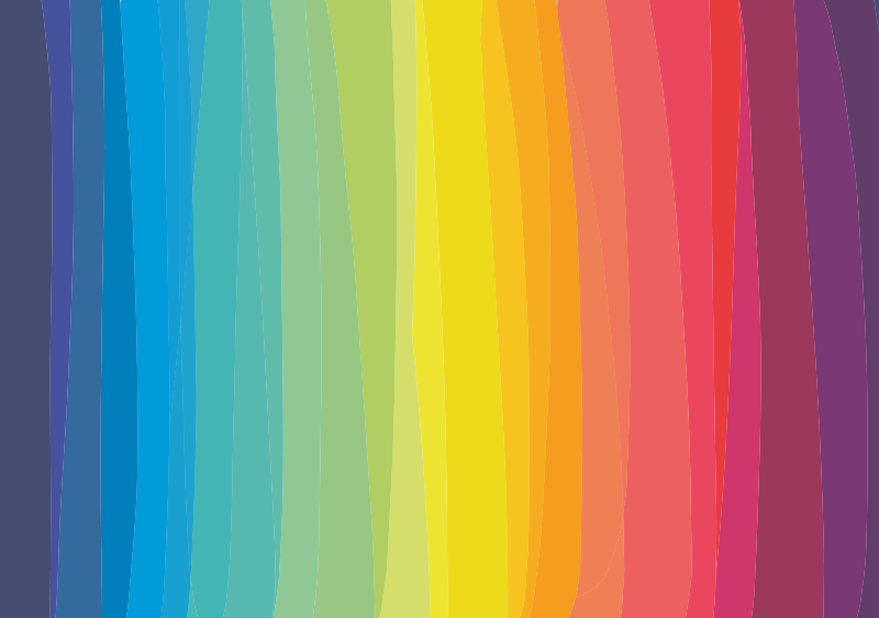 Colorful Gradient Stripes striped vinyl carpet - TenStickers