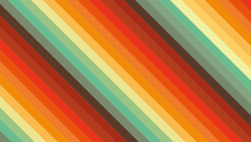Retro colours stripes vinyl carpet - TenStickers