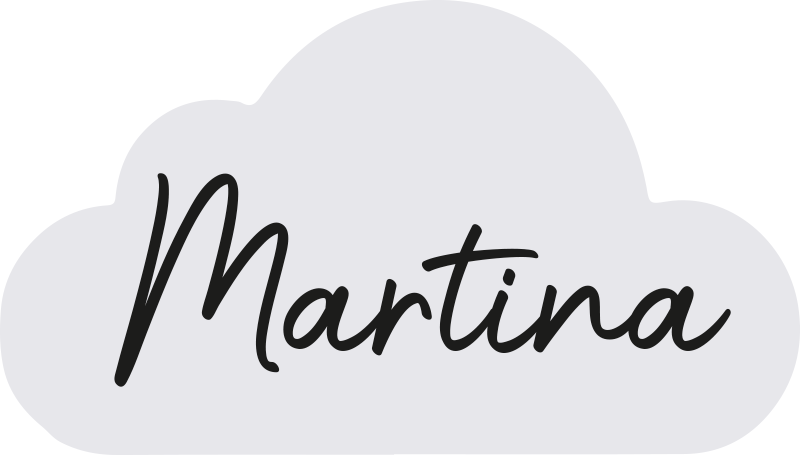 Grey cloud with name kids vinyl carpet - TenStickers