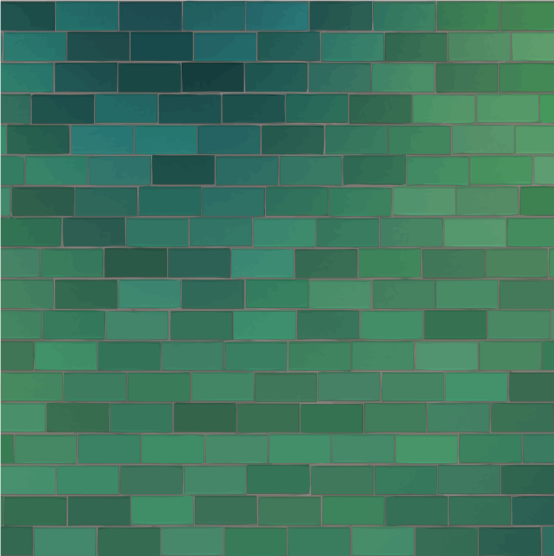Textured green design tile vinyl carpet - TenStickers