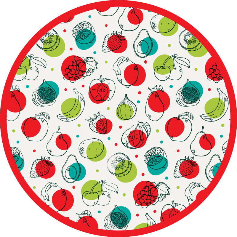 Fruit simple motif kitchen vinyl carpet - TenStickers