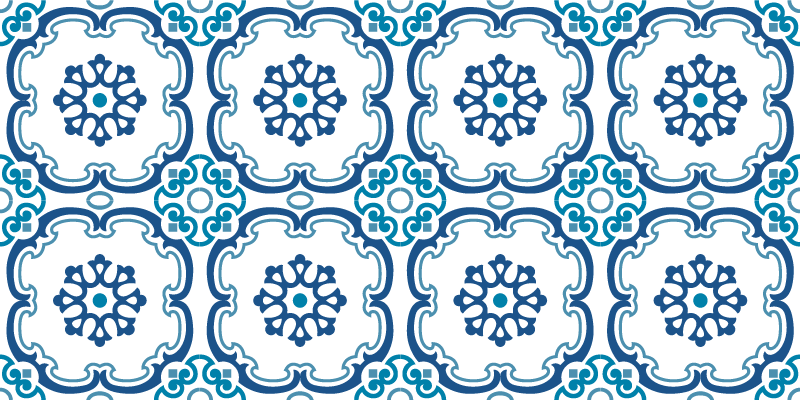 Elegant Floral Motifs marble vinyl carpet - TenStickers