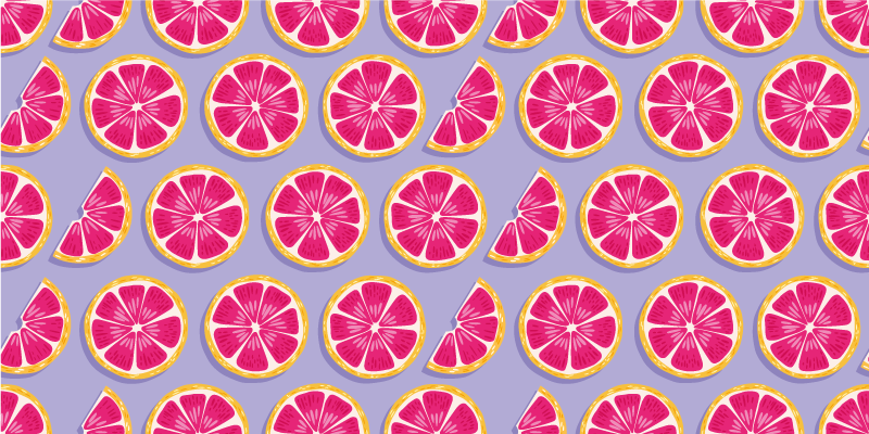 Citrus slice concept kitchen vinyl carpet - TenStickers