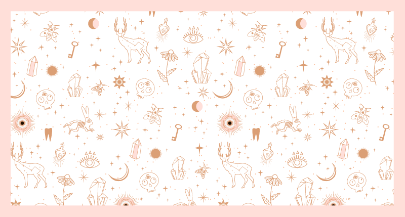 Celestial minimalist design nursery vinyl carpet - TenStickers