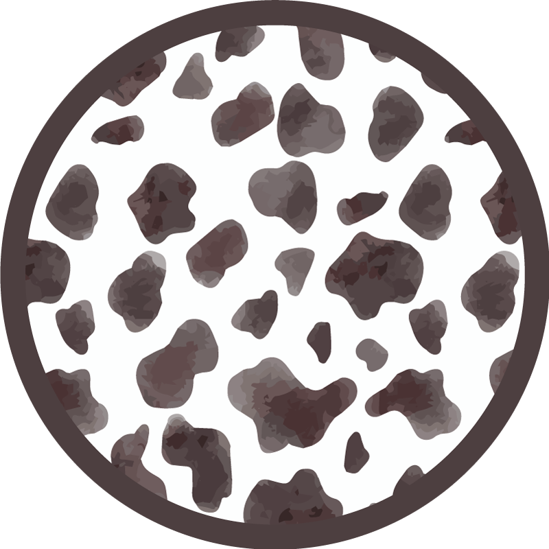 Cowhide Style animal print vinyl carpet - TenStickers
