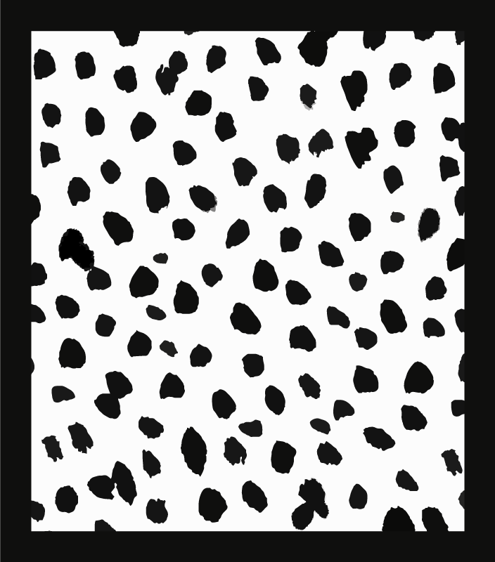 Bold spotted style bedroom vinyl carpet - TenStickers