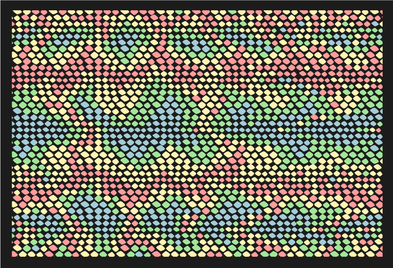 Colorful Circle Pattern texture vinyl carpet - TenStickers