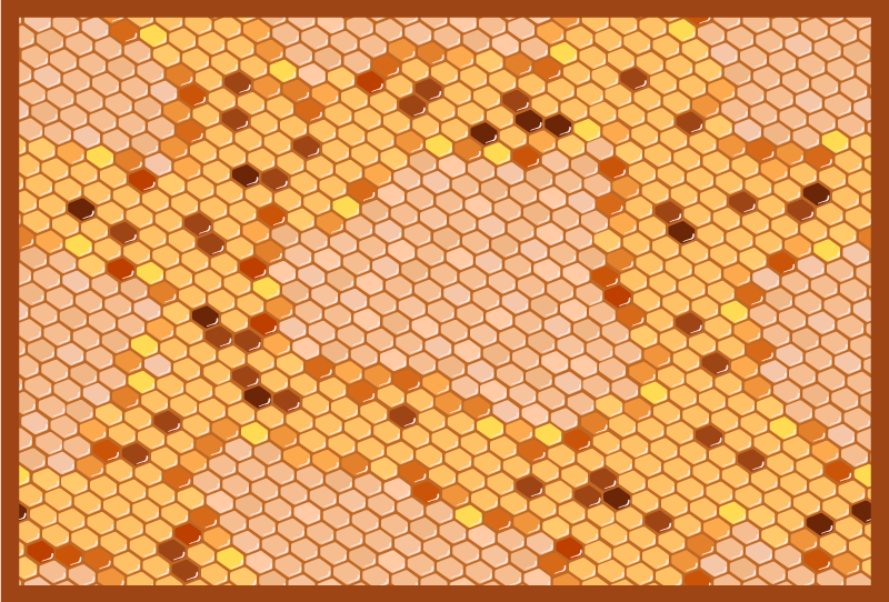 Honeycomb hexagon design kitchen vinyl carpet - TenStickers