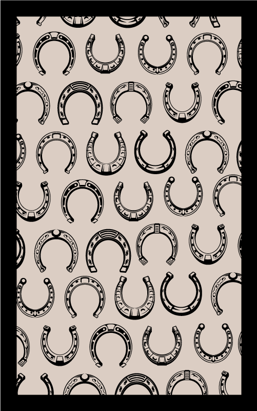 Horseshoe Pattern mosaic vinyl carpet - TenStickers