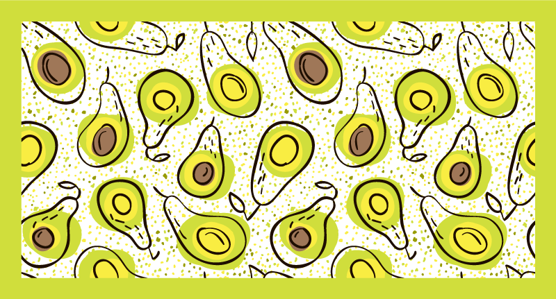 Avocado deslight kitchen vinyl carpet - TenStickers