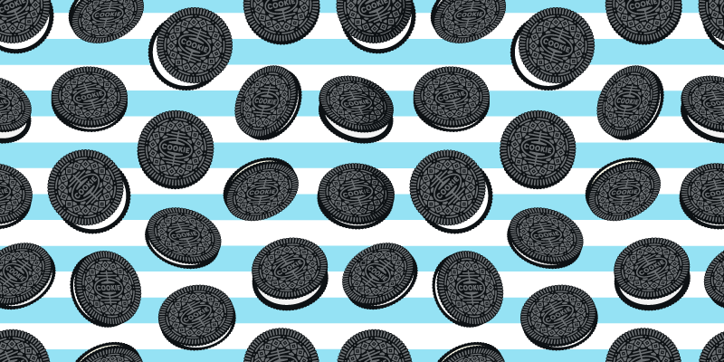 Oreo striped pattern kitchen vinyl carpet - TenStickers