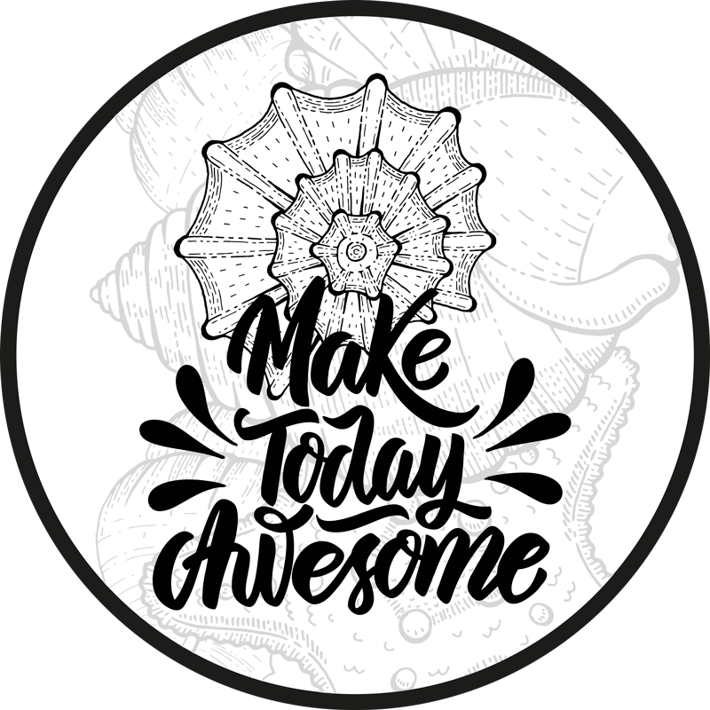 Make Today Awesome custom vinyl carpet - TenStickers
