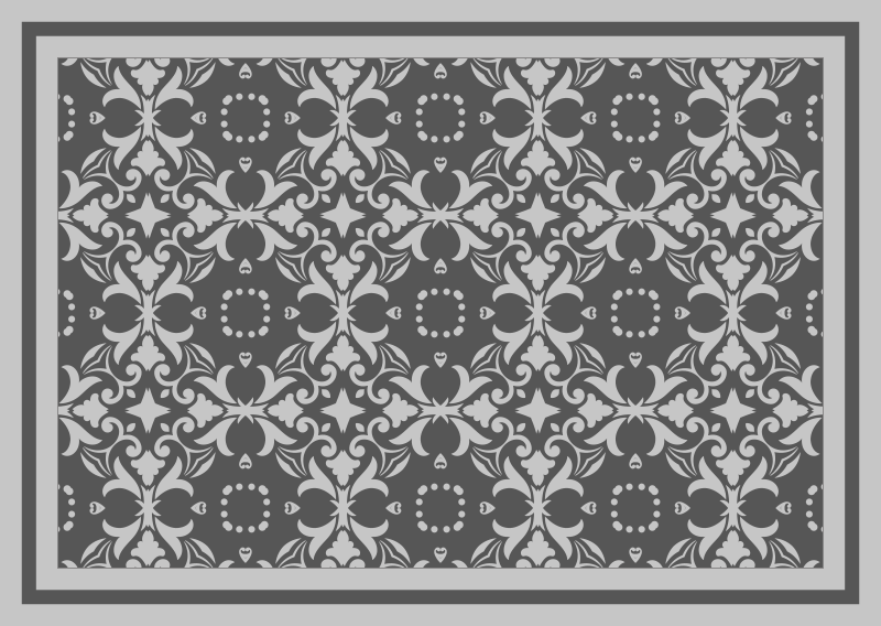 Grey Complex Beija tile carpet - TenStickers