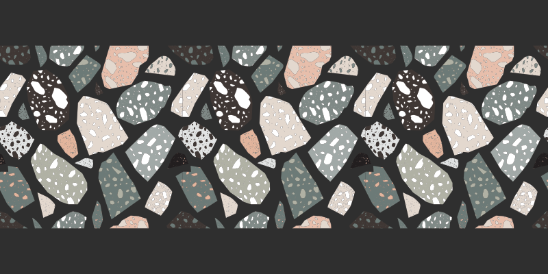 Colorful stone arrangement stone effect vinyl carpet - TenStickers