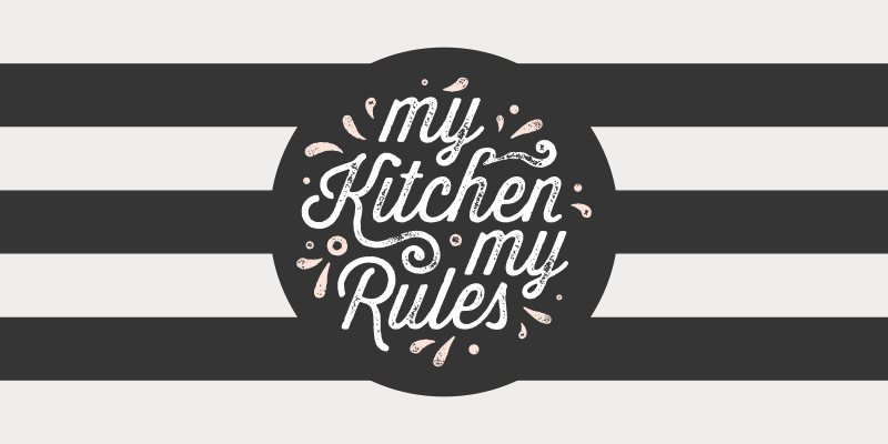 Kitchen vinyl carpet my kitchen my rules - TenStickers